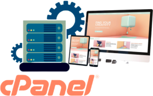 The advantages of cPanel Web Hosting, including user-friendly interface, extensive features, scalability, compatibility, and automation, with the Host Craze logo and website link to showcase our exceptional hosting services.